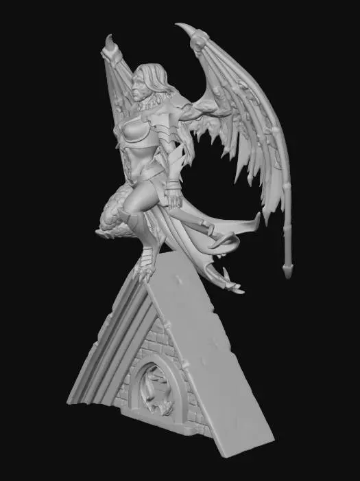 3D model for Gargoyle Woman