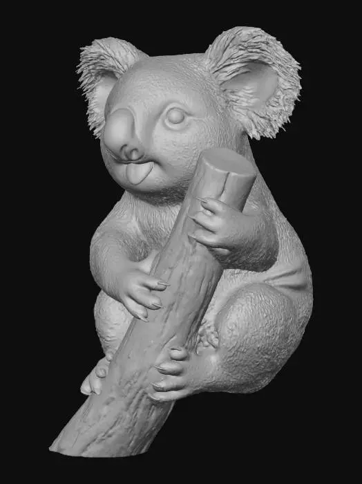 3D model for Koala. Semi realistic style.