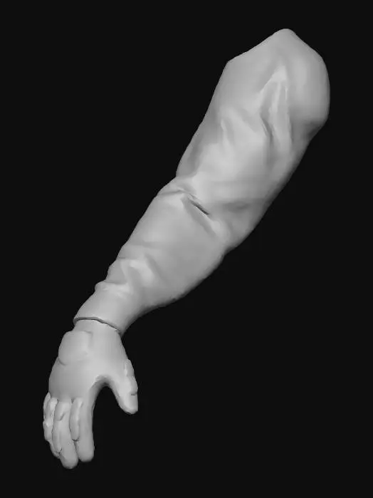 3D model for Black Motorcycle Glove