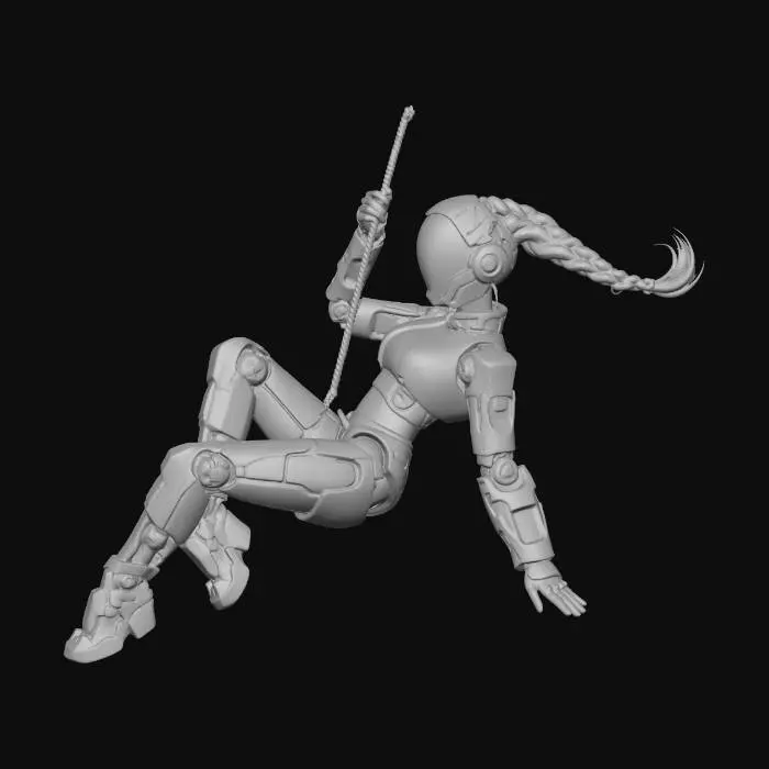 3D model for Neon Acrobat Over the City