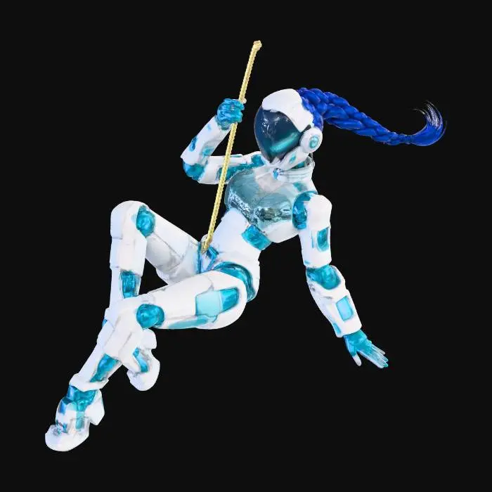 3D model for Neon Acrobat Over the City