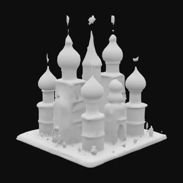 3D model for [Russia] A stylized Russian palace that looks like it is made out of gingerbread, frosting, and candy, #AroundTheWorld#