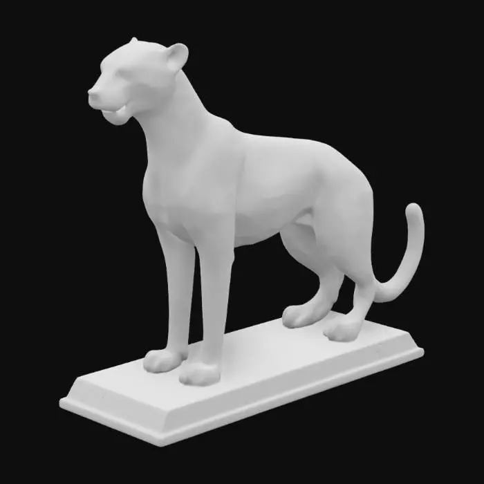 3D model for Regal Cheetah Statue