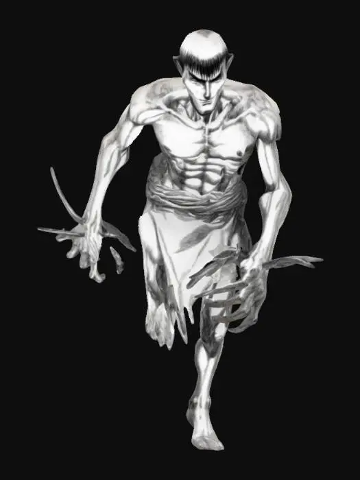 3D model for a skinny apostle from berserk manga