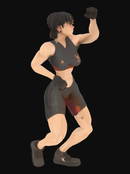 3D model for Lady acrobatic