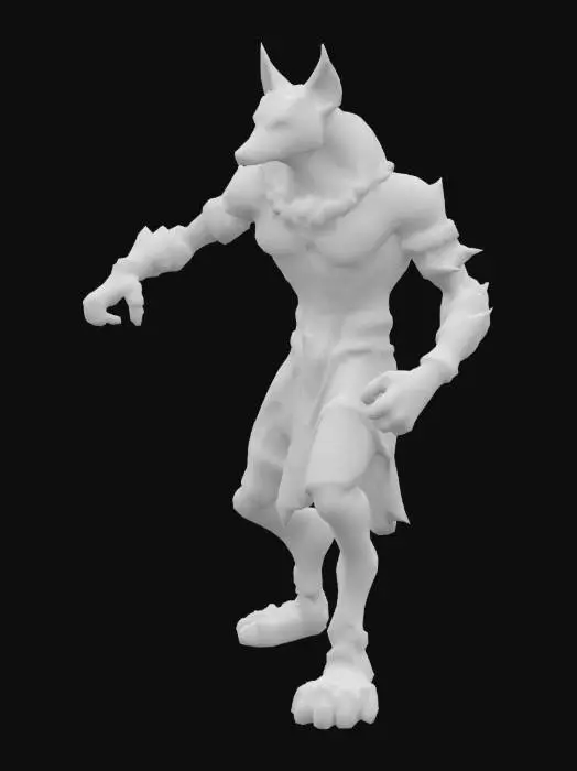 3D model for Golden Anubis