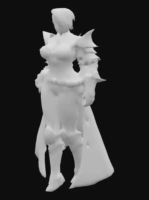 3D model for Warrior Elven Huntress