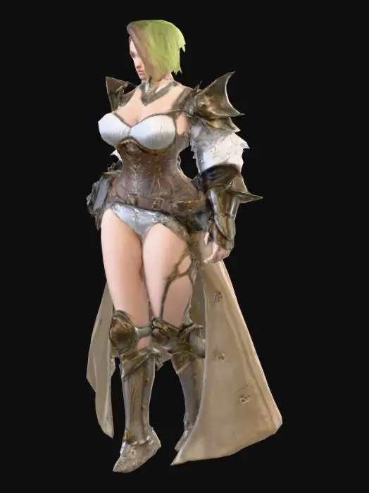 3D model for Warrior Elven Huntress