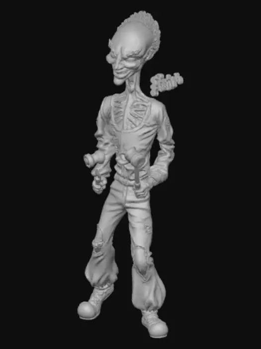 3D model for Creepy Clown Figure