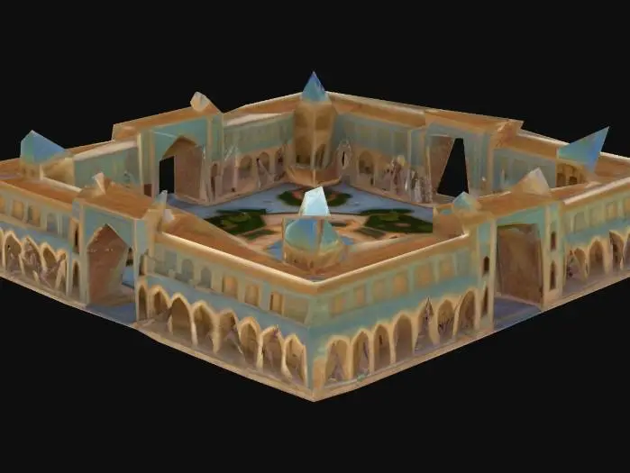 3D model for create an artistic 3d scene of isfahan square in high definition