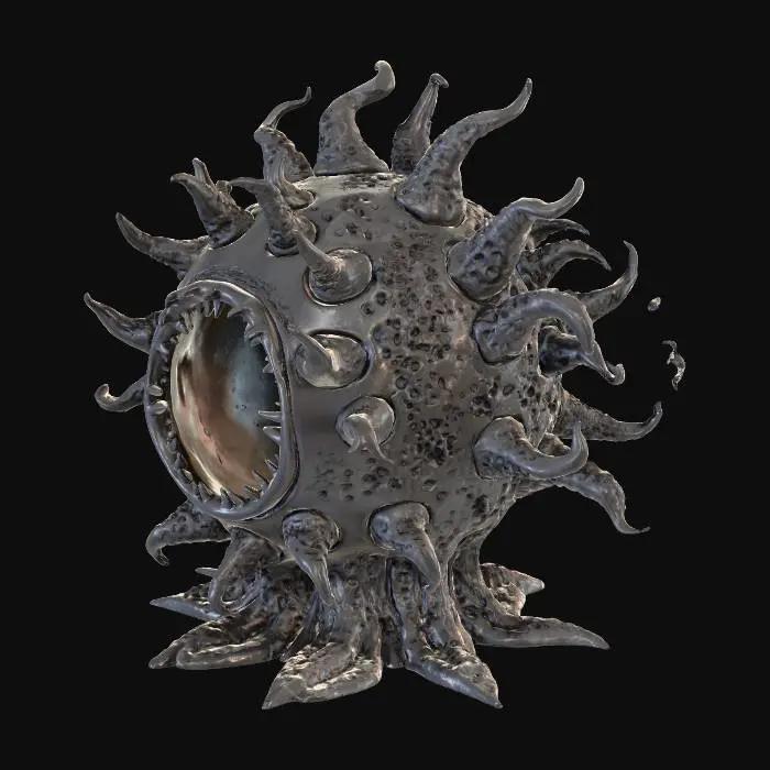 3D model for cage , style gigers model, adapted for human prisonners, black rubber color. cage is empty.
A Giger-inspired cage in black rubber, adapted for human prisoners, is depicted. Suggestion: For better 3D results, try simplifying the background and ensuring the lighting on the cage is more consistent.