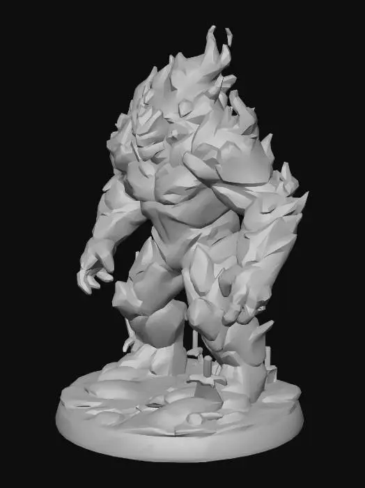 3D model for Inferno Golem