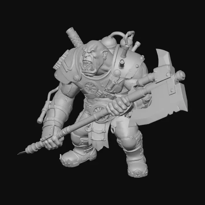3D model for Orc Warrior Engineer
