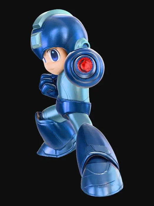 3D model for Blue Hero Icon