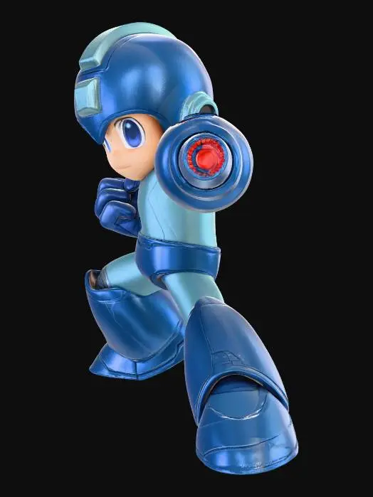 3D model for Blue Hero Icon