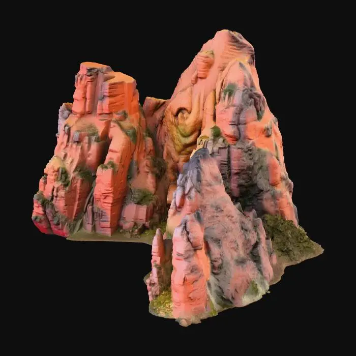 3D model for Majestic Peaks
