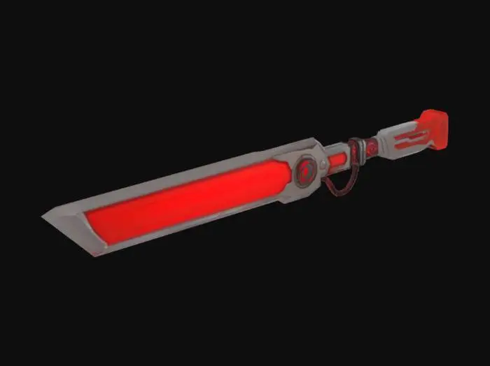 3D model for cyberpunk_sword