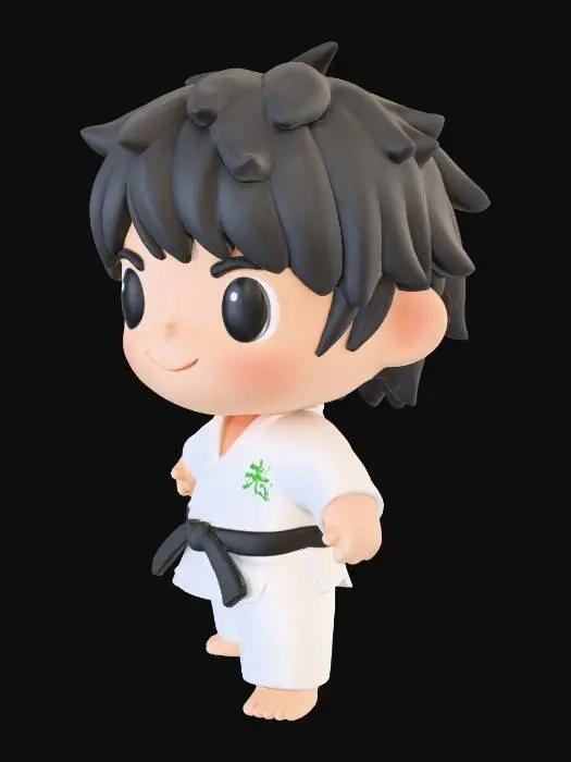 3D model for Martial Arts Kid