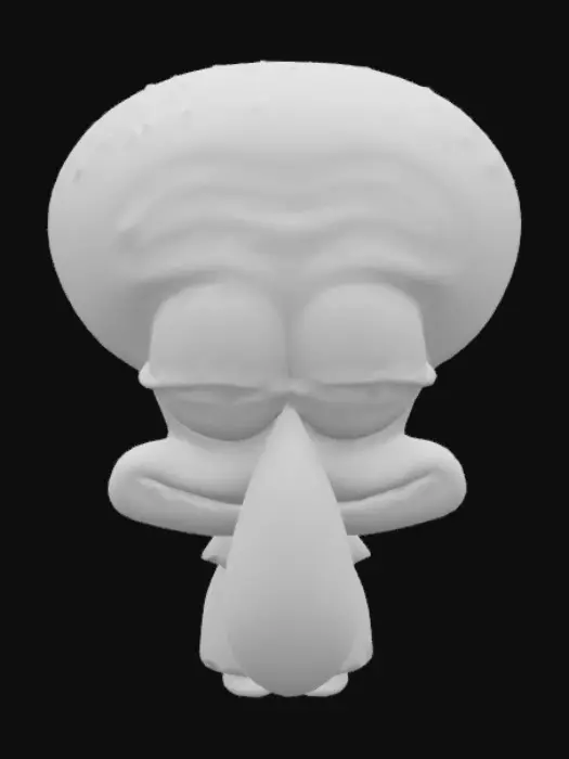 3D model for Tired Squidward Plush