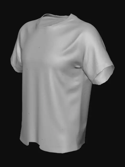 3D model for Привет, мне нужно сделать 3d модель футболки классического кроя унисекс из хлопка. Это мне нужно для конструктора нанесения на сайте по DTF печати