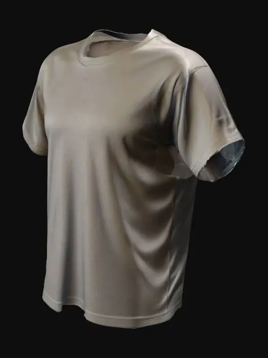 3D model for Привет, мне нужно сделать 3d модель футболки классического кроя унисекс из хлопка. Это мне нужно для конструктора нанесения на сайте по DTF печати