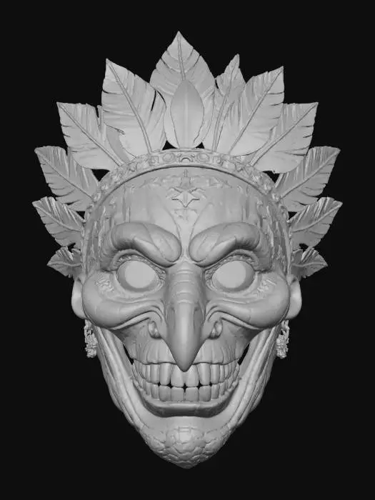 3D model for Patriotic Mask for Thanksgiving day !!, #Thanksgiving#