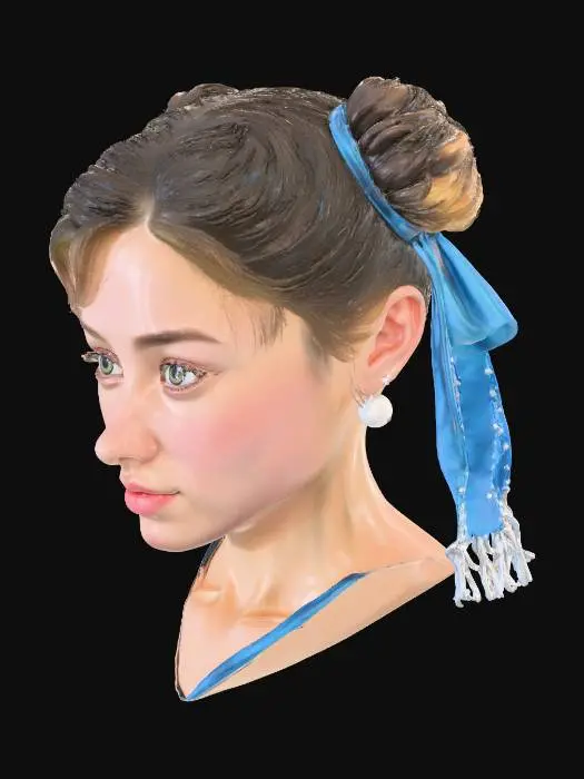 3D model for Blue Ribbon Elegance