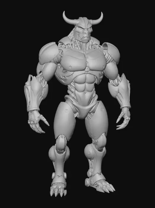 3D model for Cybernetic Minotaur