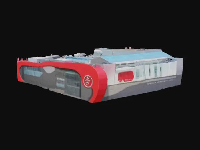 3D model for Shopping Complex Skyline 