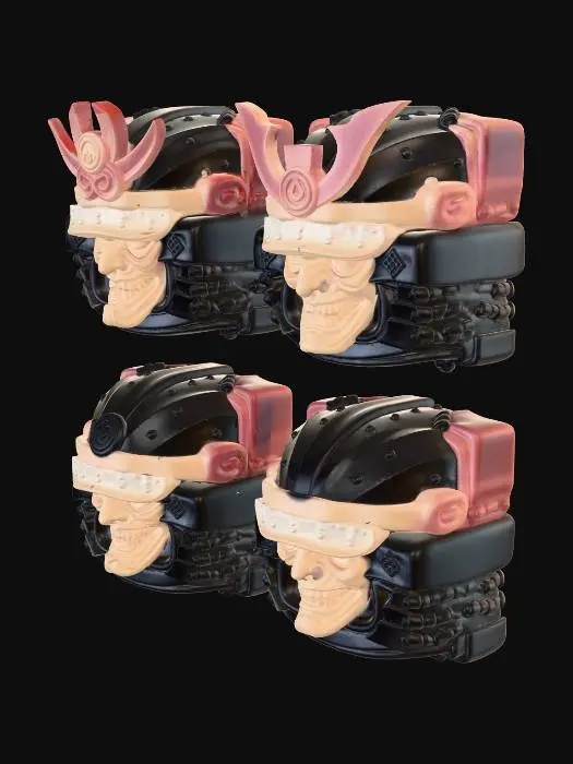 3D model for Four Samurai Artisan Keycaps