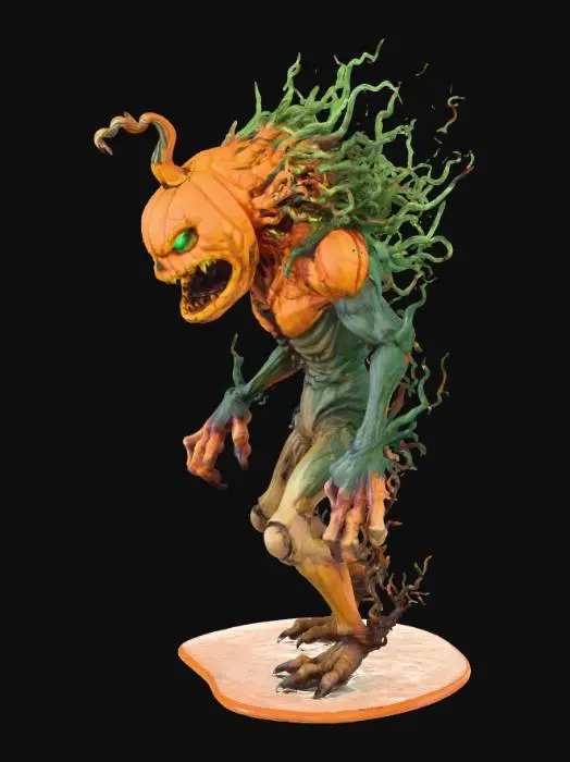 3D model for Crazy killer crack head pumpkin monster#Halloween2025#
