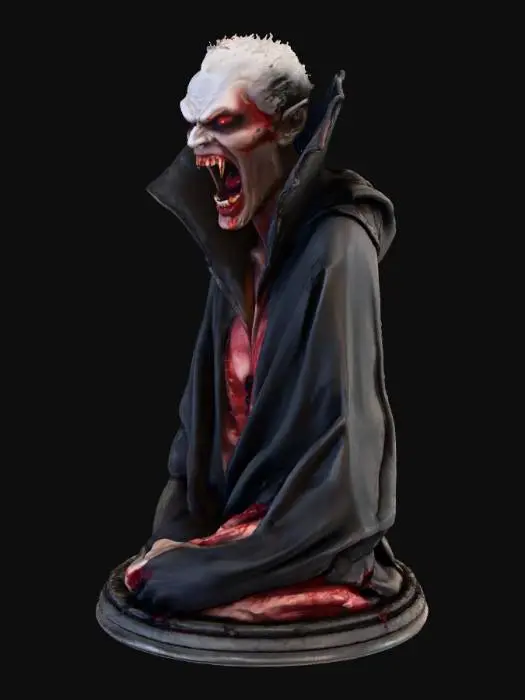 3D model for #Halloween2025#, blood thirsty ,savage vampire