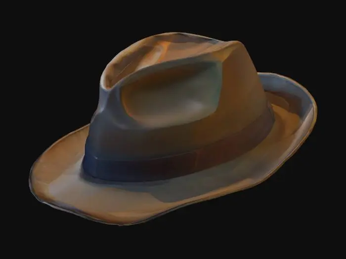 3D model for low poly hat