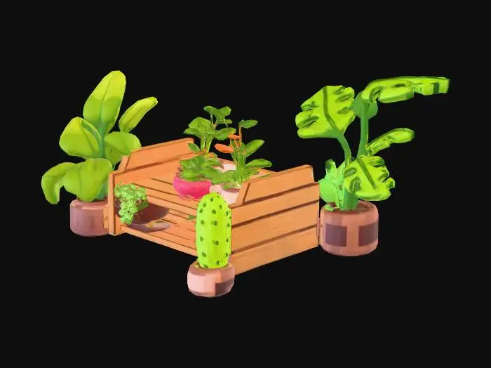 3D model for Pixel Plant Paradise