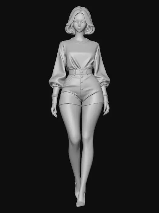 3D model for Beige and Navy Chic