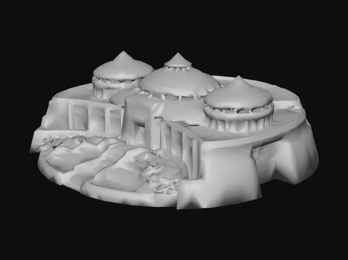 3D model for Jurassic Park Visitor Center