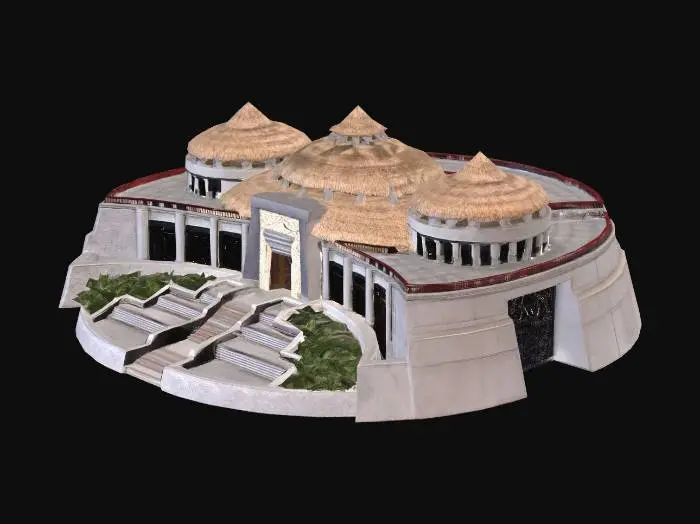 3D model for Jurassic Park Visitor Center