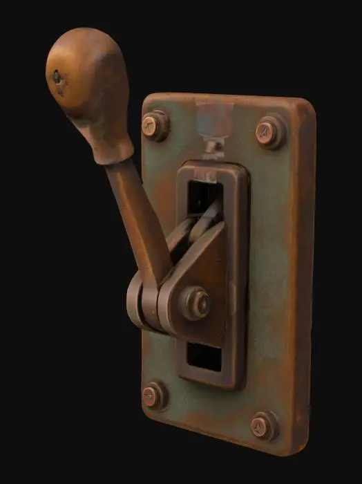 3D model for Rustic Power Switch