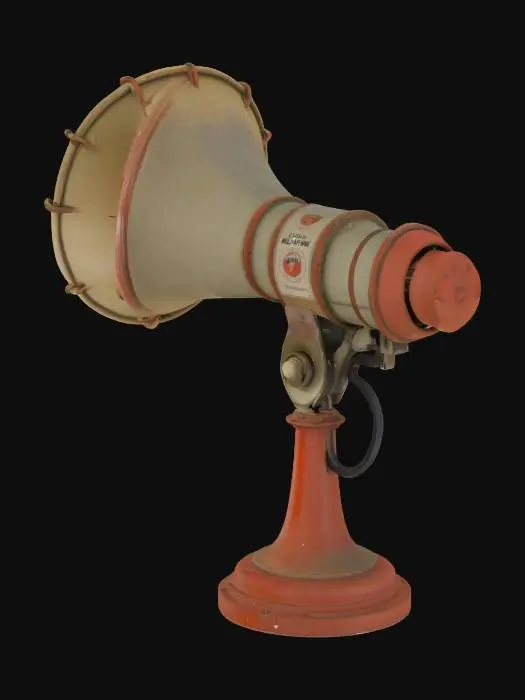 3D model for Train Station Megaphone 