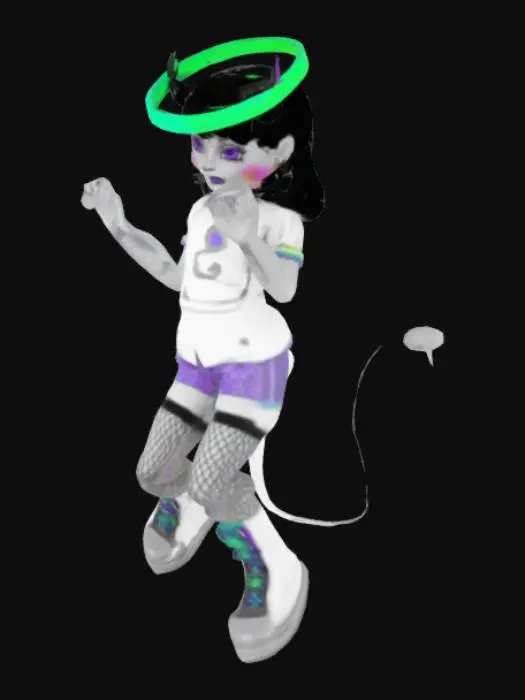 3D model for Rainbow Halo Creature