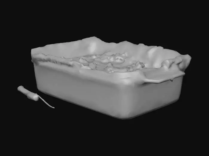 3D model for Salmon Artichoke Quiche