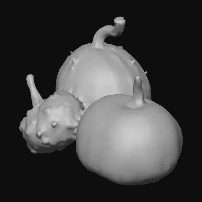 3D model for Pumpkin Trio
