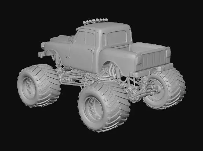 3D model for MONSTER MOTORCYCLE TRUCK