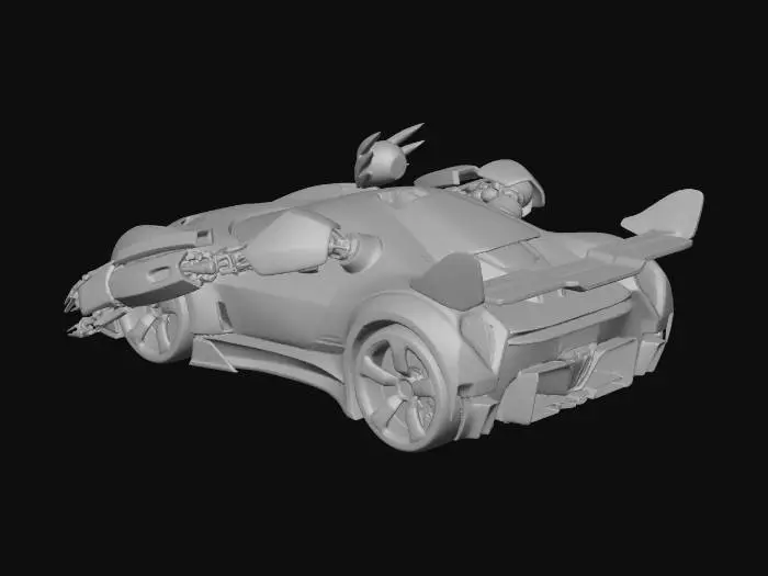 3D model for CAR TRANSFORMATION INTO ROBOT