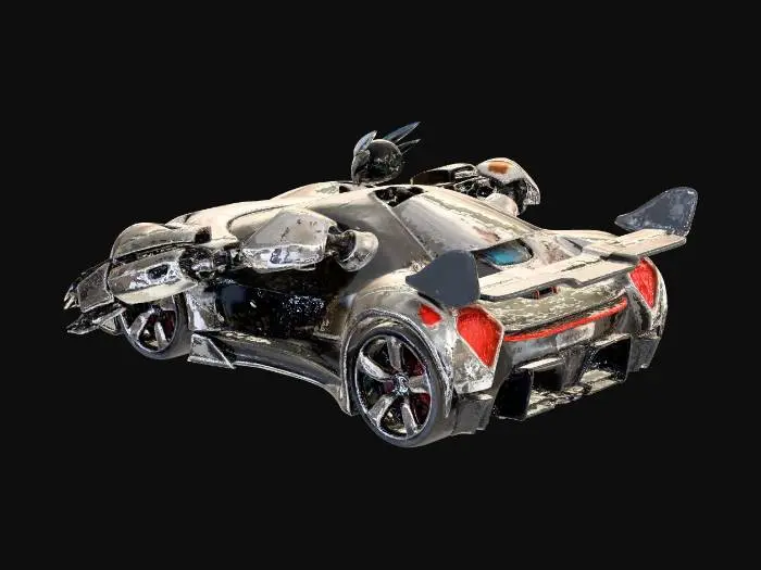 3D model for CAR TRANSFORMATION INTO ROBOT