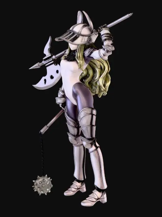 3D model for Iron Hare Knight