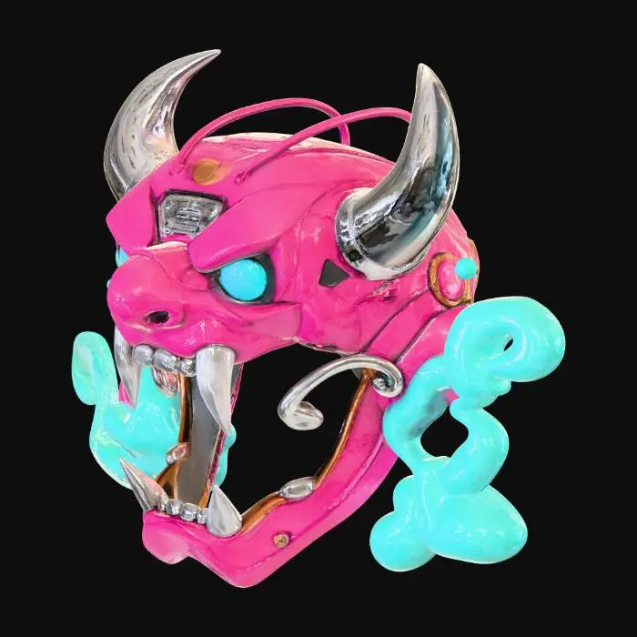 3D model for Neon Oni