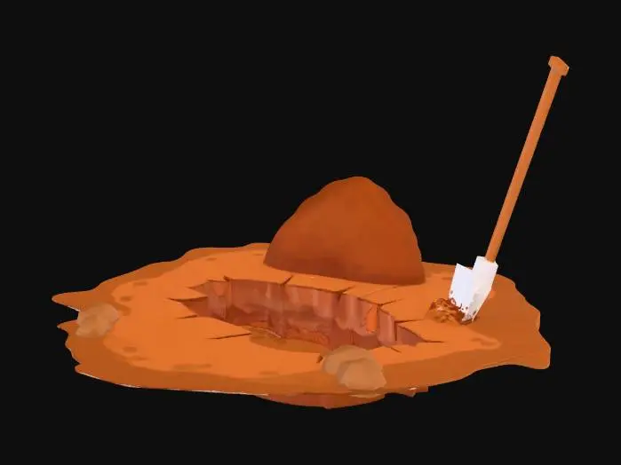 3D model for Digging a Hole