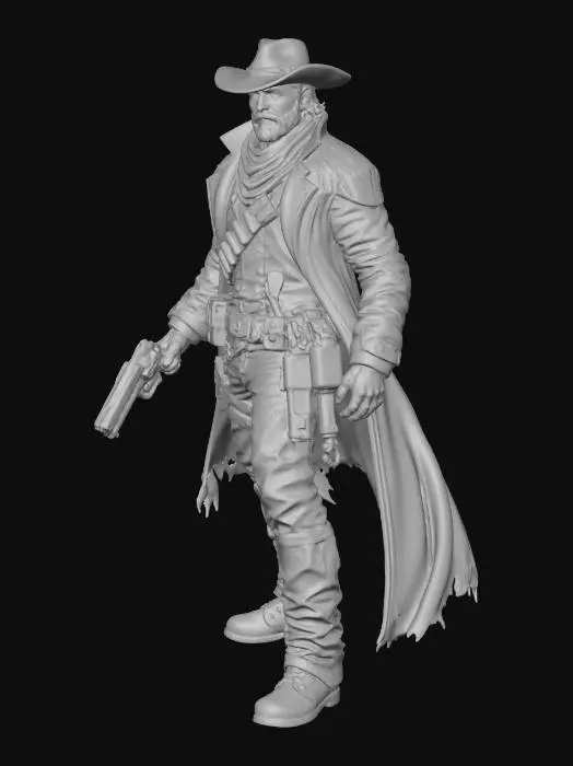 3D model for Gritty Gunslinger