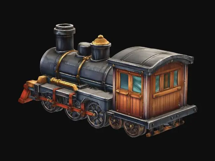 3D model for Steampunk Locomotive